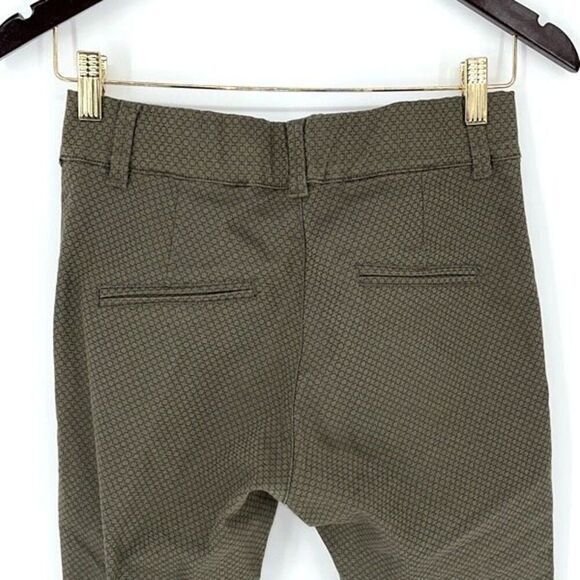 Bevy Flog Nansi Flare Style Pants Moss Green Check Original Size‎ 24 (2) - Picture 5 of 11